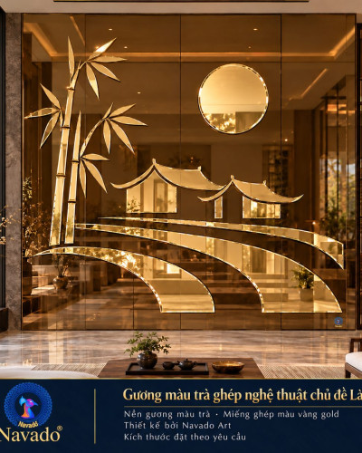 Gương ghép tường nghệ thuật Làng Tôi