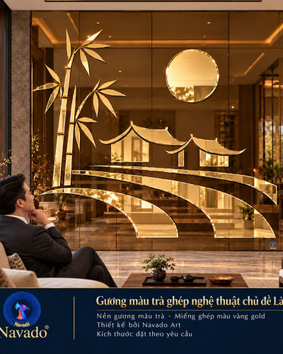 Gương ghép tường nghệ thuật Làng Tôi