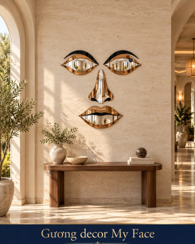 Gương decor My Face ghép thủ công