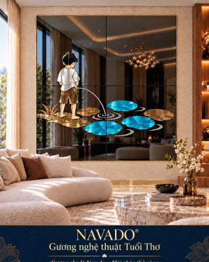 Gương nghệ thuật Tuổi Thơ bong bóng xanh