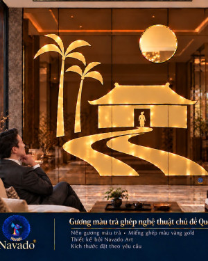 Gương ghép tường nghệ thuật Quê Ngoại
