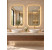 Bộ 2 gương khung inox vàng gold cho 2 lavabo
