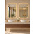 Bộ 2 gương khung inox vàng gold cho 2 lavabo