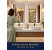 Bộ 2 gương khung inox đen cho 2 lavabo