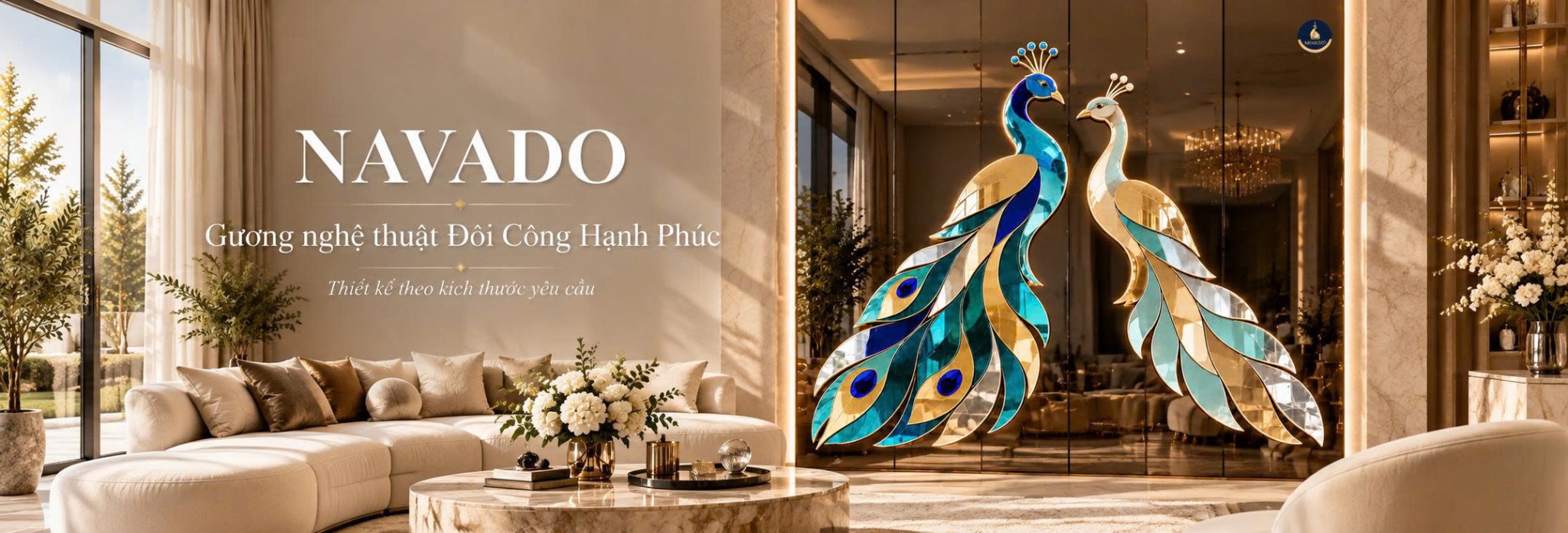 Gương nghệ thuật Đôi Công Hạnh Phúc