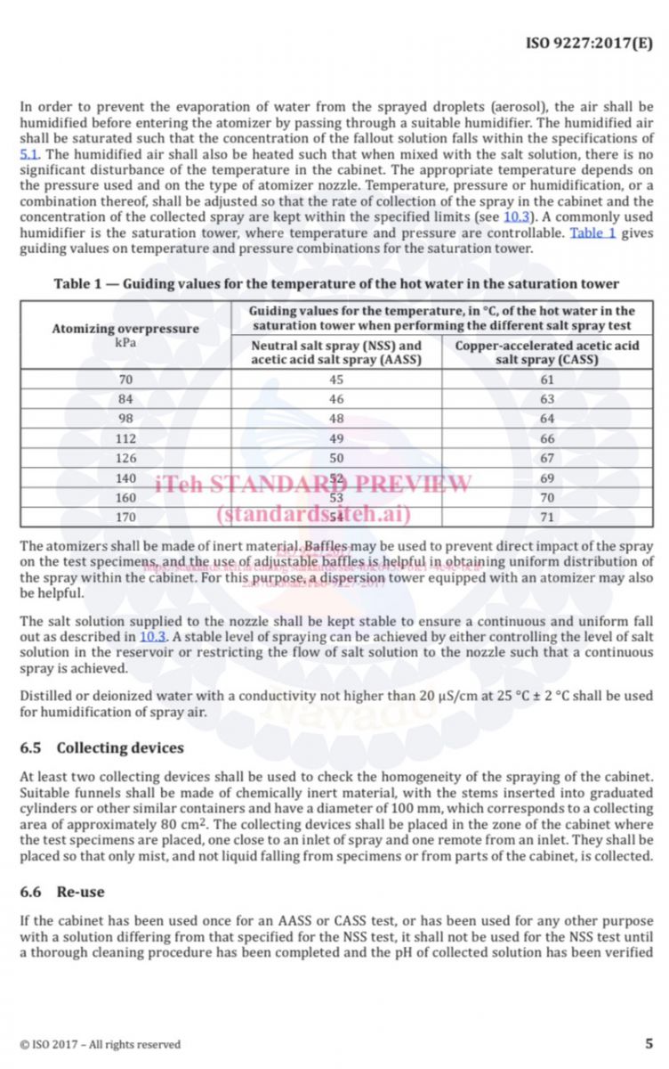 Thông số kỹ thuật  ISO 9227 DIN 50017 EN1036 -Navado01
