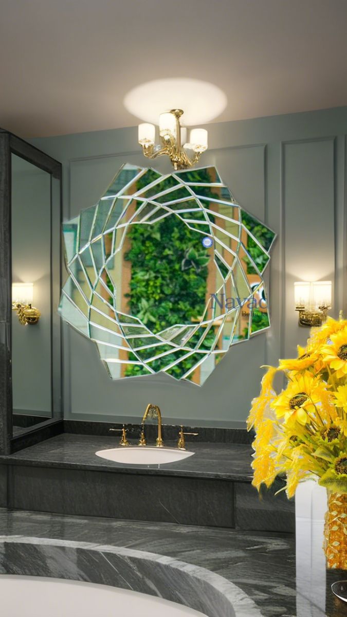 gương trang điểm treo tường nghệ thuật