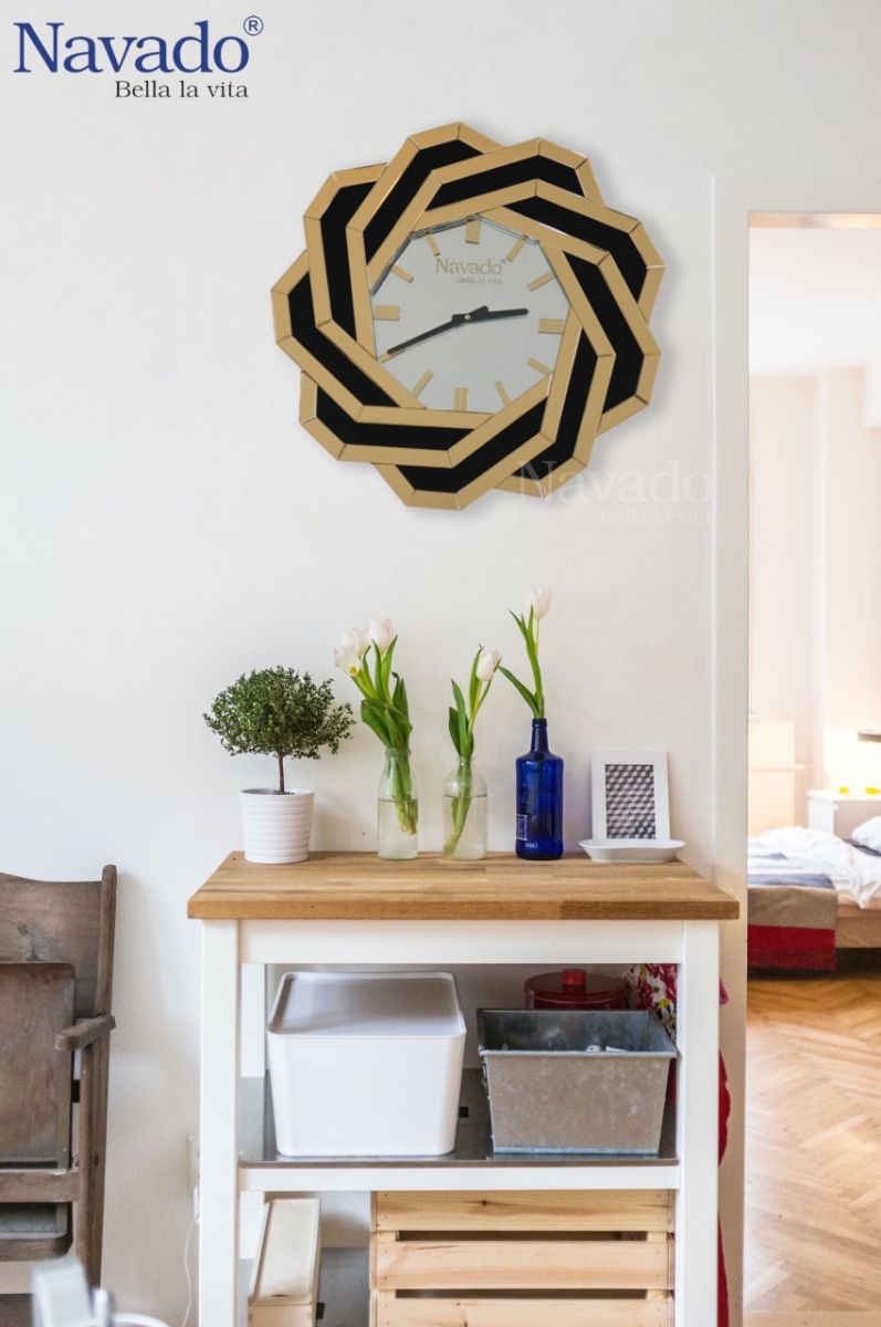 Đồng hồ gương decor trang trí
