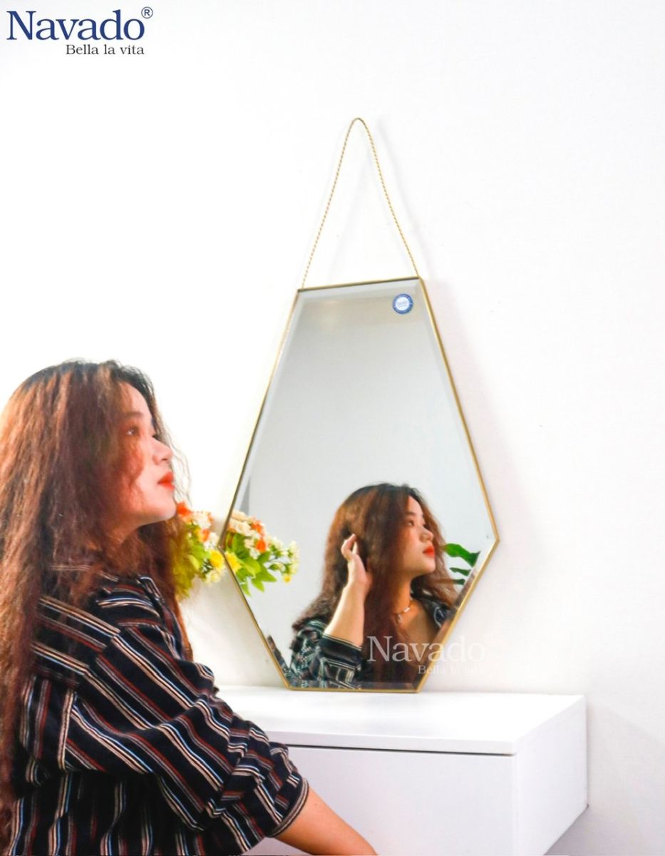 Gương decor treo dây