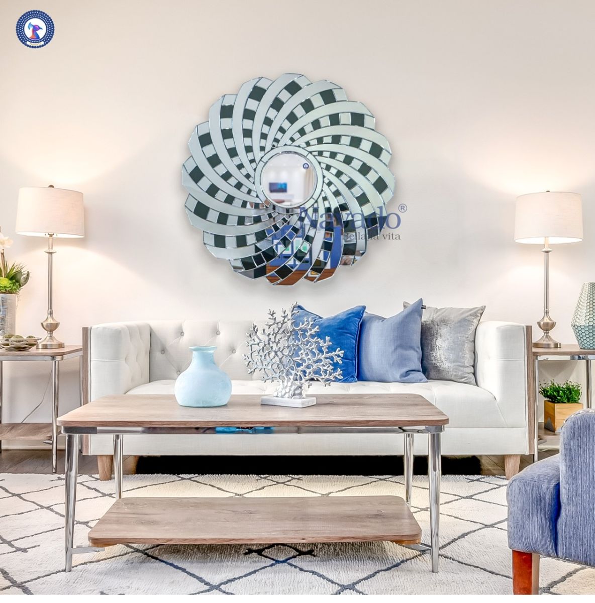 gương decor phòng khách