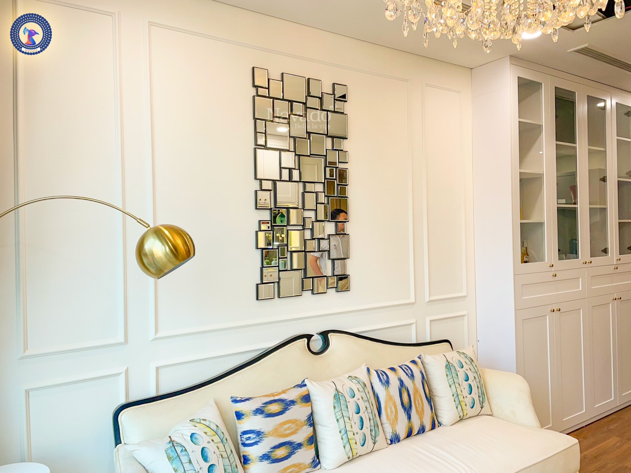 Gương ghép tường decor