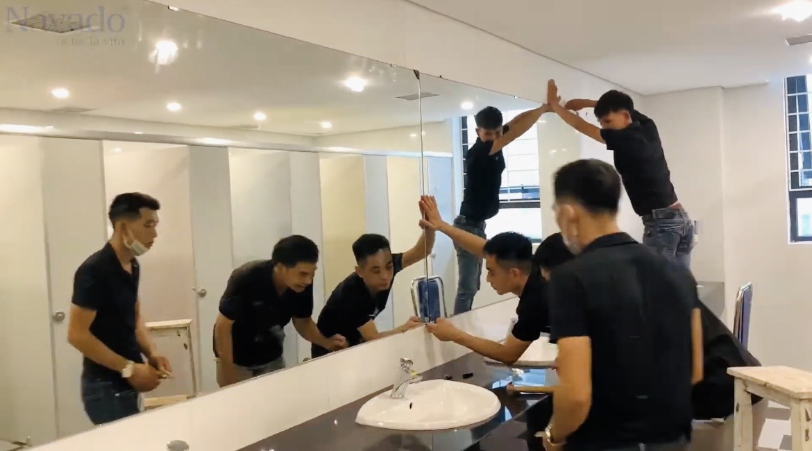 Gương cắt kích thước tùy chỉnh cho dự án