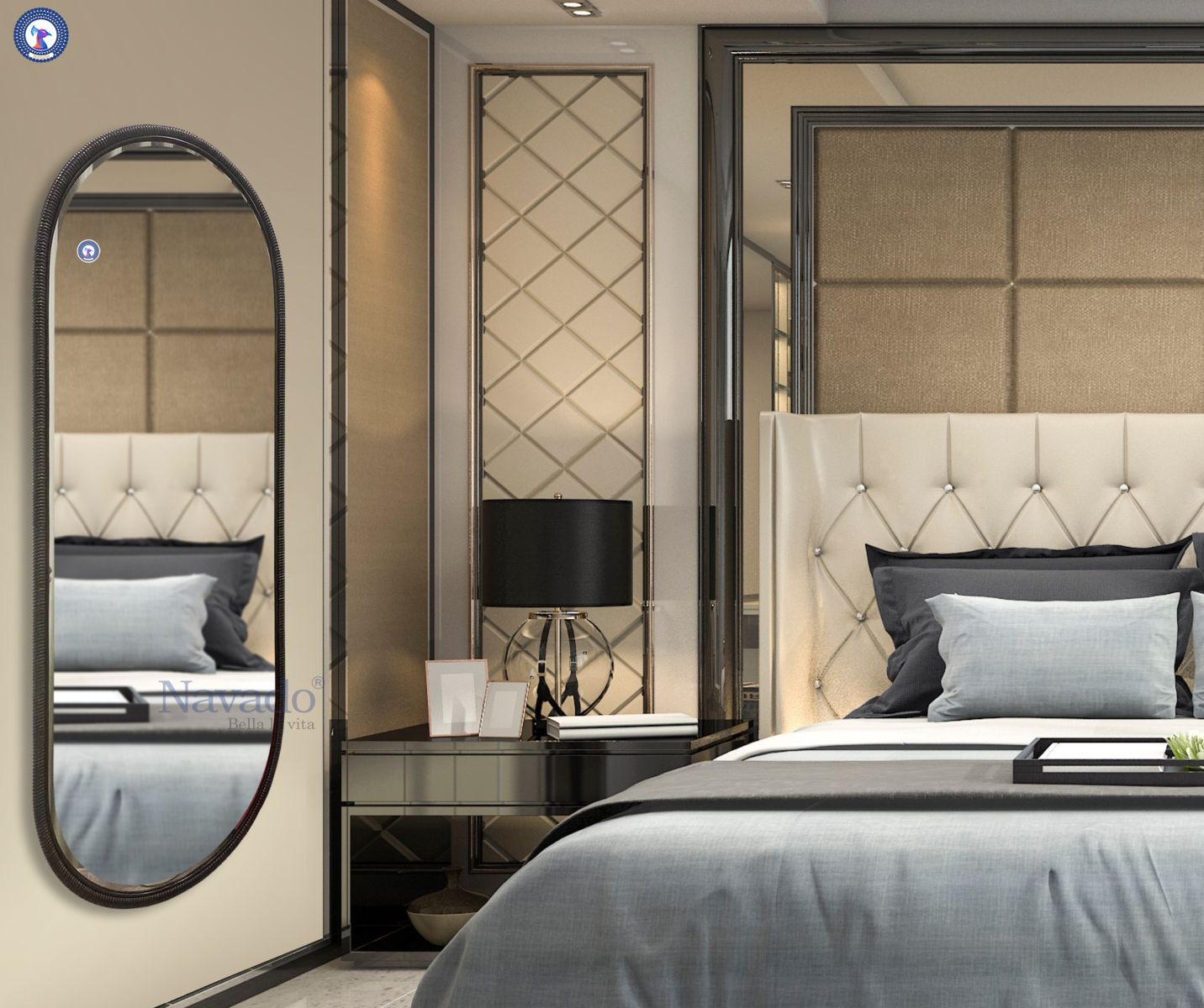 Những kiểu gương khung trang trí nội thất đẹp độc đáo