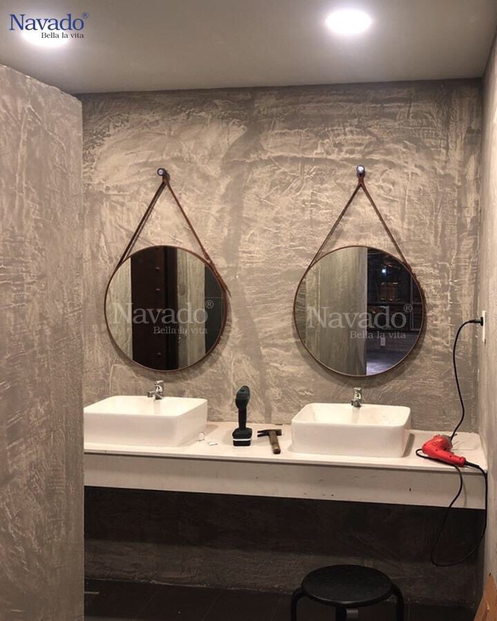 Gương treo tường decor phòng tắm