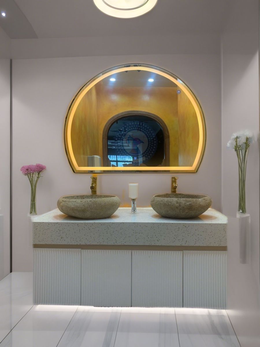 Gương nhà tắm đèn led treo tường cao cấp01