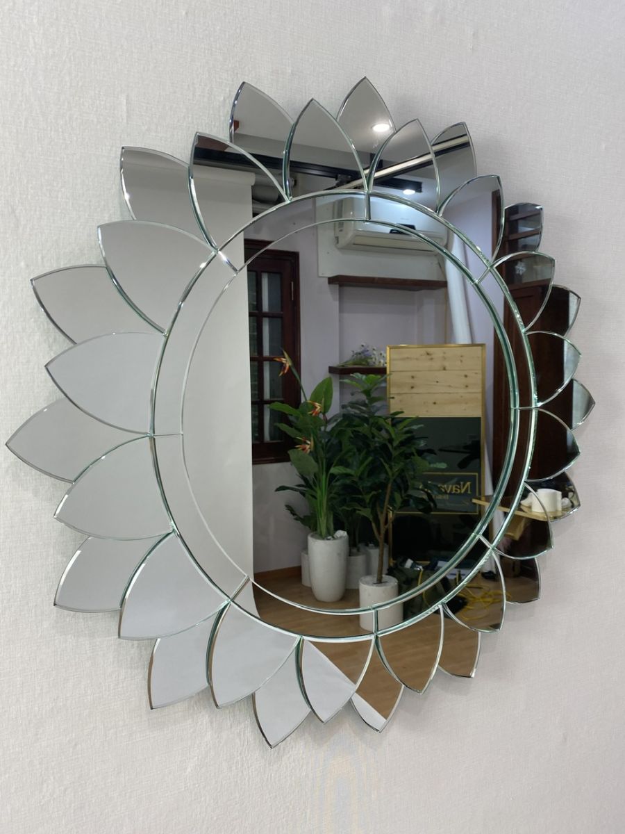 Gương trang trí phòng khách sùnlower