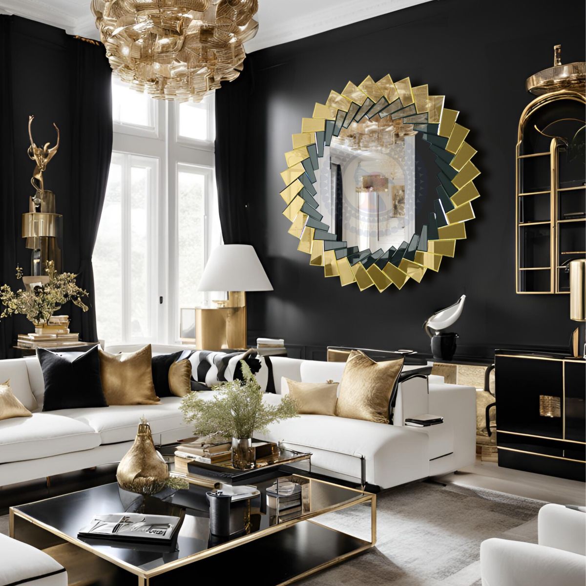 Gương nghệ thuật phòng khách