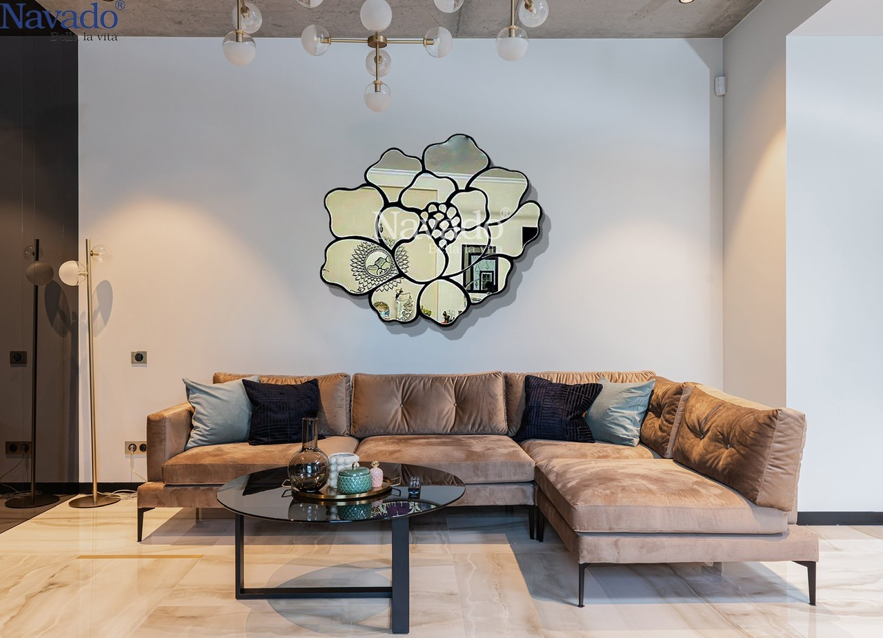 mẫu gương trang trí cao cấp phòng khách