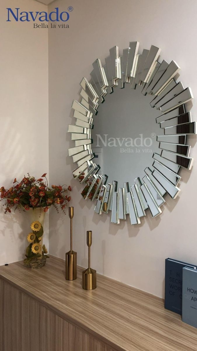 Gương nghệ thuật phòng khách