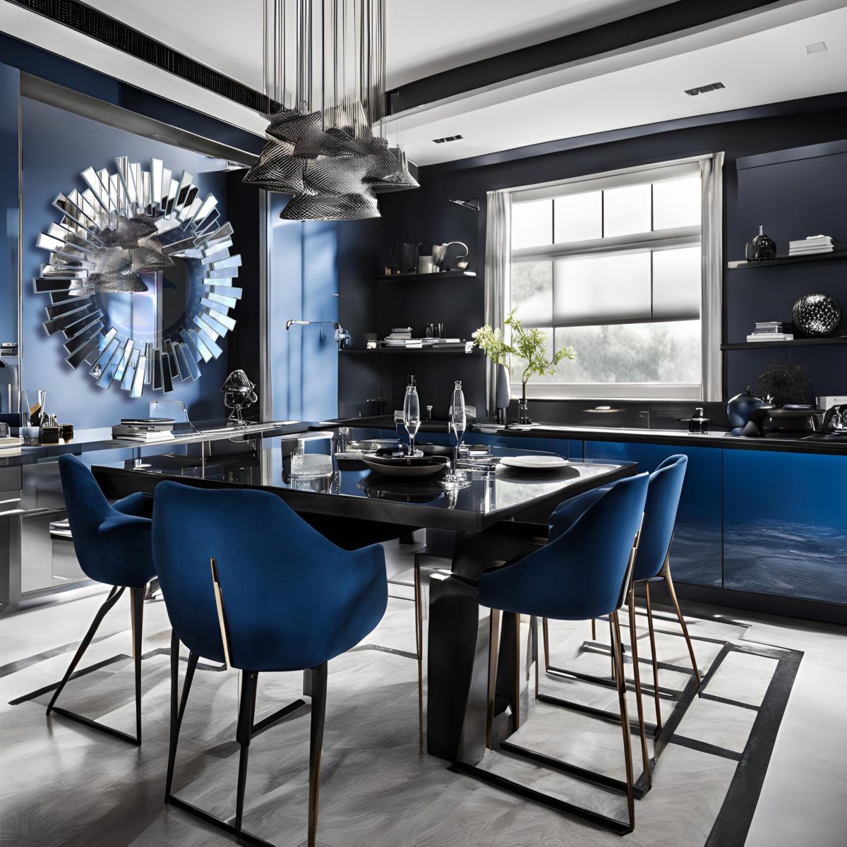 Gương decor trang trí phòng khách