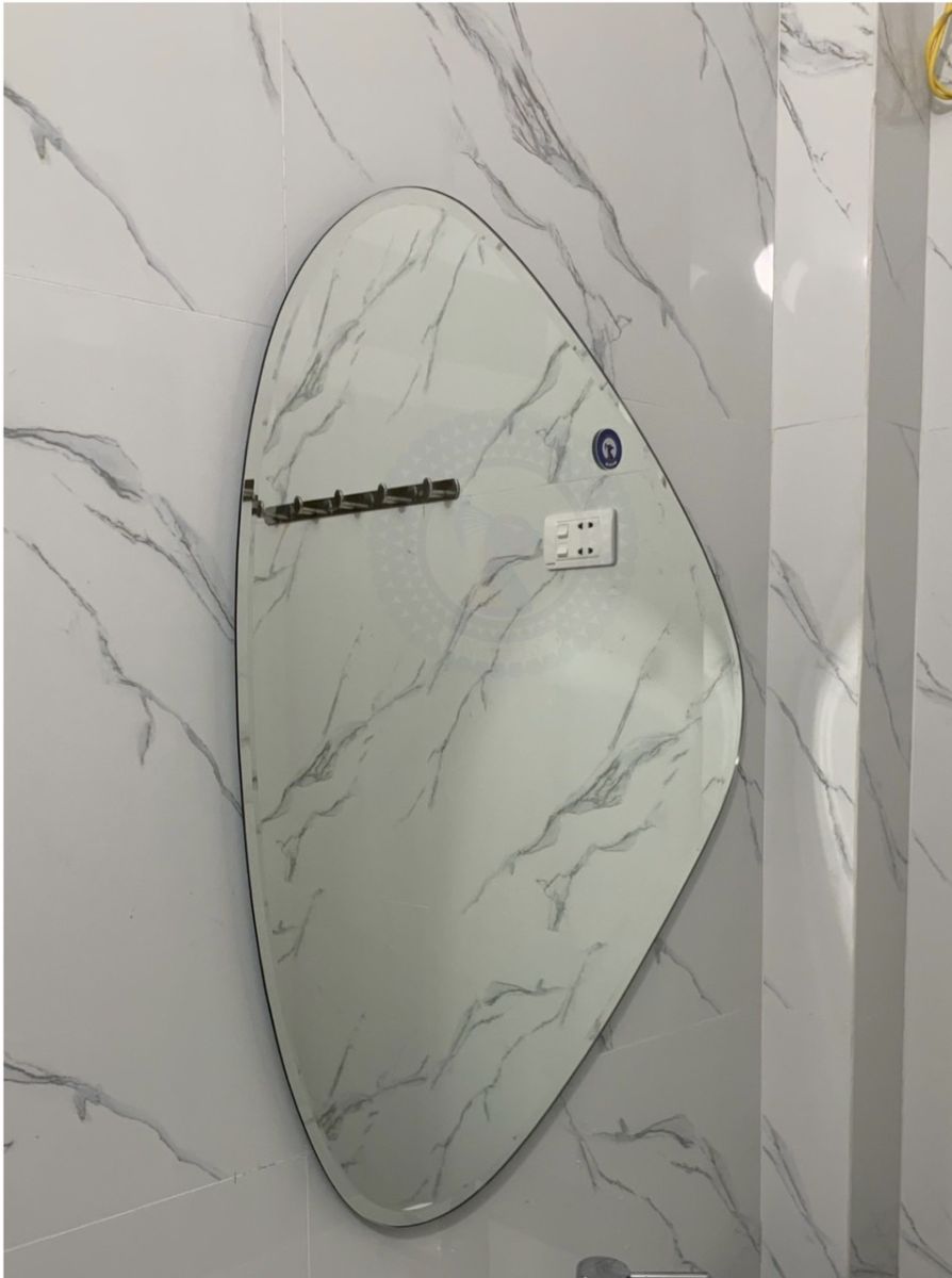 Gương nhà tắm mài vát nghệ thuật