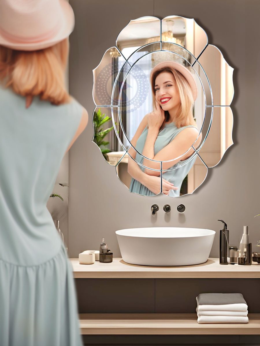 Gương treo tường nhà tắm nghệ thuật