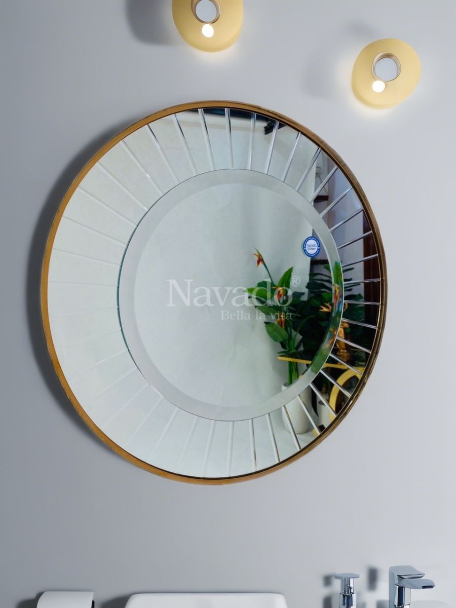 Gương nhà tắm mài nghệ thuật