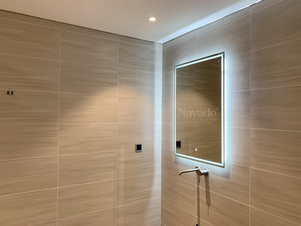 Gương đèn led chữ nhật