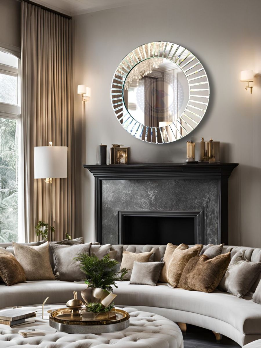 Gương Decor cho trang trí phòng khách hiện đại