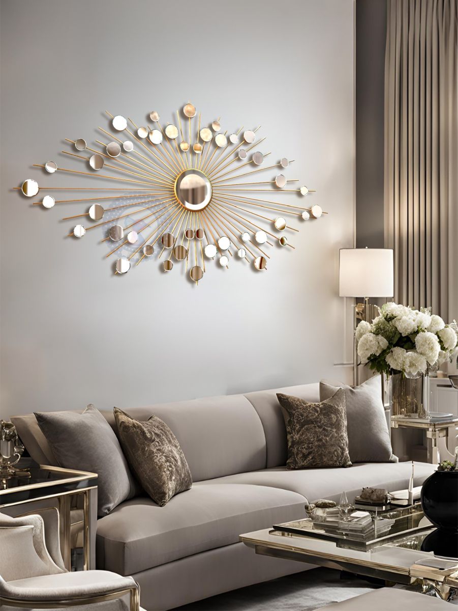 Gương trang trí phòng khách decor cao cấp