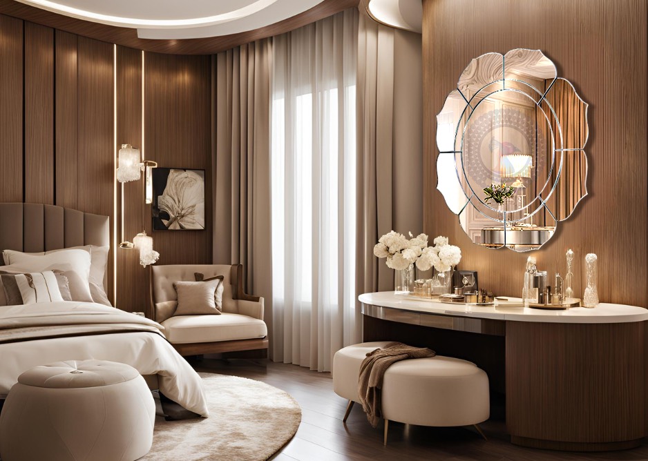 Gương decor treo tường sảnh khách sạn