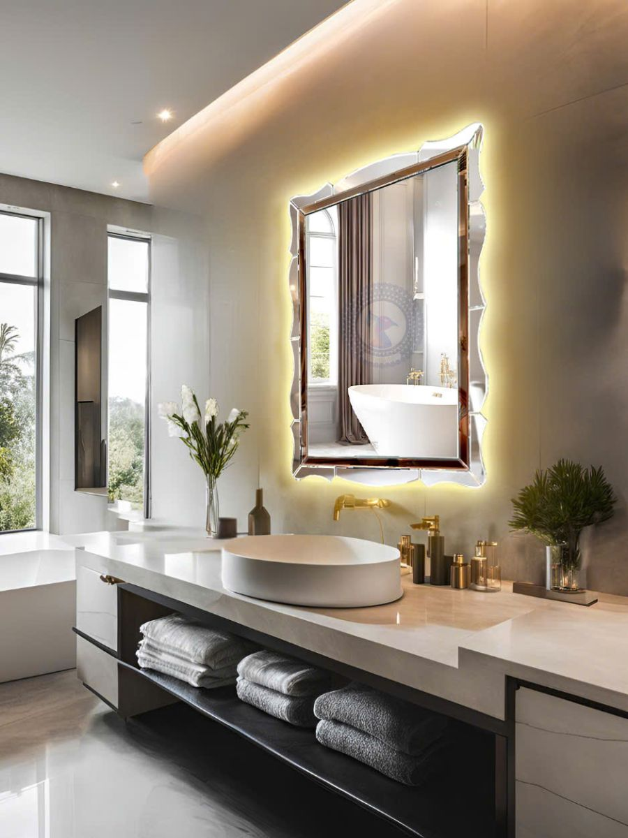 Gương nhà vệ sinh Navado có tích hợp đèn led